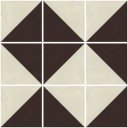 Mexican Ceramic Frost Proof Tiles  White and Brown